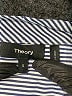 Theory Stripes Blue Long Sleeve Button-Down Shirt Size S - photo 6