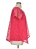 Rafaella 100% Polyester Red Short Sleeve Blouse Size XL - photo 4