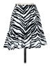 ASOS 100% Polyester Animal Print Silver Casual Skirt Size 4 - photo 1