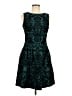 Gabby Skye Paisley Teal Cocktail Dress Size 8 - photo 1
