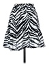 ASOS 100% Polyester Animal Print Silver Casual Skirt Size 4 - photo 2