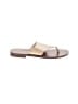J.Crew 100% Leather Gold Flip Flops Size 7 1/2 - photo 1