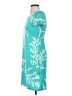 Sunny Leigh Print Teal Casual Dress Size XS - photo 5