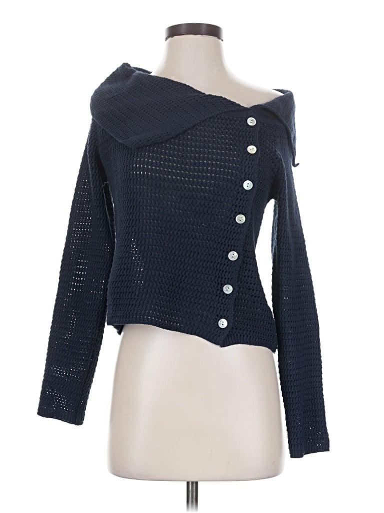 Pre-owned Commense Cardigan Sweater In Blue