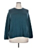 Ella Moss Solid Teal Pullover Sweater Size XXL (estimated) - photo 1