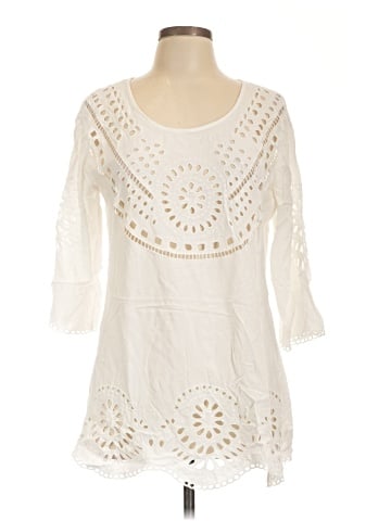 Solitaire 3/4 Sleeve Blouse (view 1)
