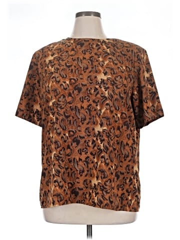 Worthington Short Sleeve Blouse (view 1)