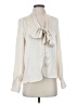 Francesca's 100% Polyester Ivory Long Sleeve Blouse Size S - photo 1