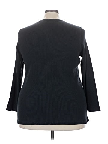 Woman Within Long Sleeve Henley (view 2)