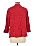 Fashion Bug Polka Dots Red 3/4 Sleeve Button-Down Shirt Size M - photo 2