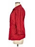 Fashion Bug Polka Dots Red 3/4 Sleeve Button-Down Shirt Size M - photo 5