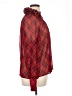 Boston Proper 100% Polyester Argyle Red Long Sleeve Blouse Size XL - photo 4