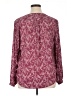 Fun2Fun 100% Polyester Burgundy Long Sleeve Blouse Size XL - photo 2