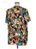 BLOOMCHIC 100% Polyester Floral Brown Short Sleeve T-Shirt Size 14 - 16 - photo 2