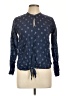 Johnny Was 100% Rayon Blue Long Sleeve Blouse Size L (estimated) - photo 1