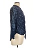 Johnny Was 100% Rayon Blue Long Sleeve Blouse Size L (estimated) - photo 4