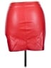 Better be Red Faux Leather Skirt Size 2X - photo 2