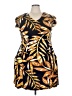 En Focus Studio Tropical Gold Cocktail Dress Size 18 - photo 1