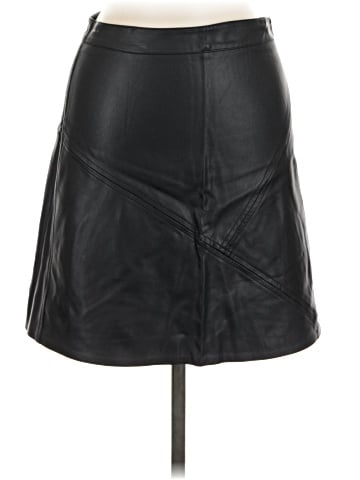 Zara Basic Faux Leather Skirt (view 1)