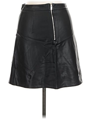 Zara Basic Faux Leather Skirt (view 2)