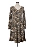 Assorted Brands Animal Print Brown Casual Dress Size XS - photo 1