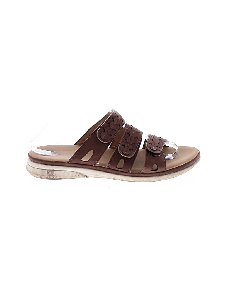 Pre-owned Taryn Rose Sandals In Brown