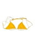 L Space Color Block Yellow Swimsuit Top Size S - photo 1