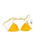 L Space Color Block Yellow Swimsuit Top Size S - photo 2