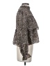 Francesca's 100% Polyester Animal Print Brown Long Sleeve Blouse Size S - photo 4