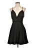 Lulus 100% Polyester Solid Black Cocktail Dress Size S - photo 1