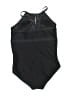 Lands' End Chevron-herringbone Black One Piece Swimsuit Size 12D - photo 2