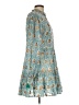 Oliphant 100% Cotton Paisley Teal Casual Dress Size L - photo 4