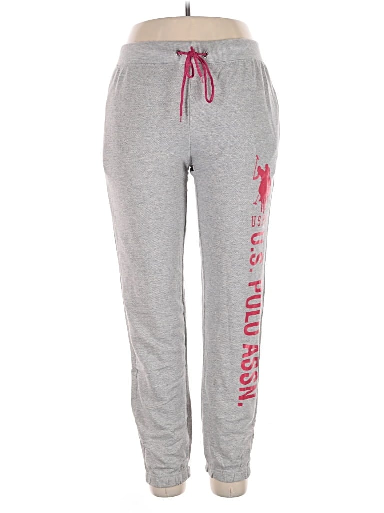 Pre-owned U.s. Polo Assn Sweatpants In Gray