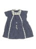 Jean Bourget Checkered-gingham Blue Dress 12-18 MO / 18 MO - photo 1