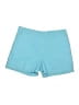 Fashion Bug 100% Cotton Solid Blue Shorts Size 14 - photo 1