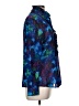 St. John Print Blue Long Sleeve Silk Top Size 8 - photo 4
