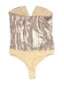 Lulus 100% Polyester Gold Bodysuit Size M - photo 2