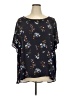 PREMISE 100% Polyester Black Short Sleeve Blouse Size 3X - photo 1