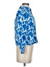 By Design 100% Rayon Blue 3/4 Sleeve Blouse Size S - photo 4