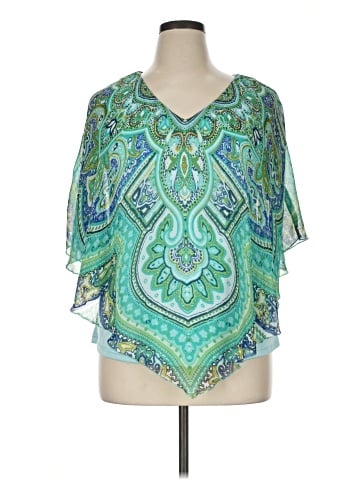 Sara Michelle 3/4 Sleeve Blouse (view 1)