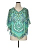 Sara Michelle 100% Polyester Green 3/4 Sleeve Blouse Size 1X - photo 1