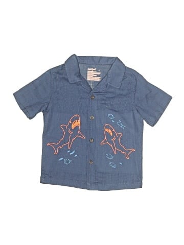 Cat & Jack Short Sleeve Button-Down Shirt (view 1)