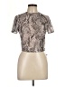 Missguided Gray Short Sleeve Turtleneck Size L - photo 1