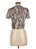 Missguided Gray Short Sleeve Turtleneck Size L - photo 2