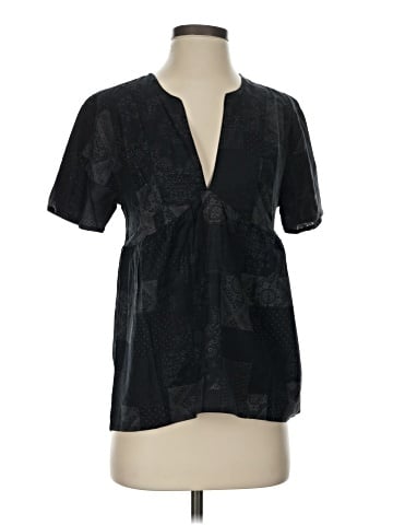 James Perse Short Sleeve Blouse (view 1)