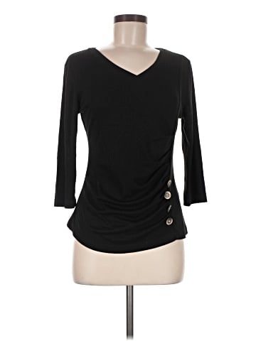 Allegra K 3/4 Sleeve T-Shirt (view 1)
