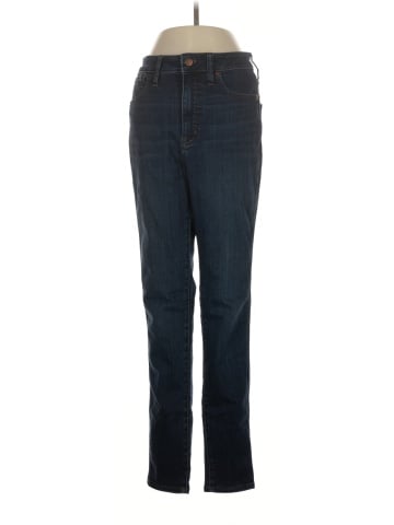Madewell Tall Curvy High-Rise Skinny Jeans in Woodland Wash: TENCEL&trade; Denim Edition (view 1)