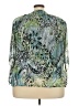 DressBarn 100% Polyester Green 3/4 Sleeve Blouse Size 18 - photo 2