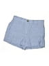 J.Crew 100% Linen Chevron-herringbone Blue Shorts Size XS - photo 1