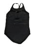 Lands' End Solid Black One Piece Swimsuit Size XL - photo 2